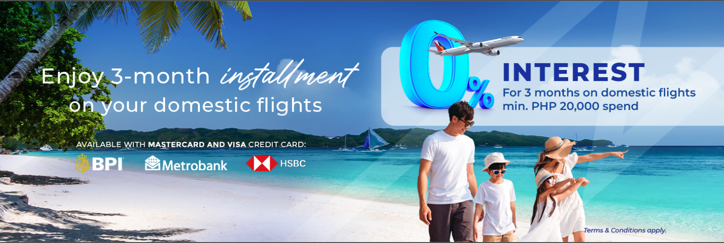 Philippine Airlines 0% Installment Promotion